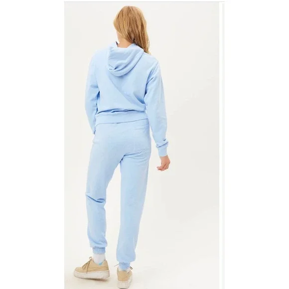 Frankies Bikinis Frank Oversized Sweatpants Joggers Size Small Blue - Picture 2 of 7